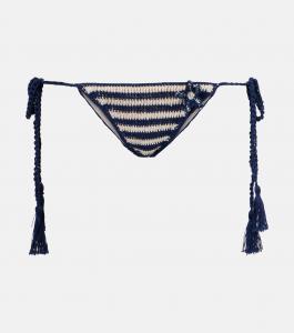 Габриэль кружевные хлопковые бикини-трусики Anna Kosturova, Cream Navy