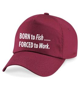 Рожденный рыбой, вынужденный работать Бейсбольная кепка 60 SECOND MAKEOVER, коричневый