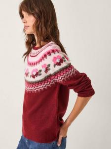 Свитер Penny Fair Isle Monsoon, Cherry