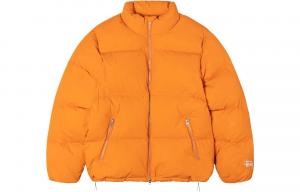 Пуховик Stussy Down Nylon, оранжевый