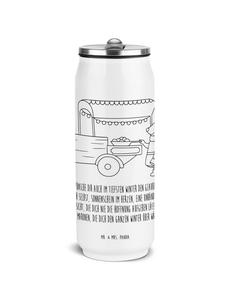 Mr. & Mrs. Panda Термос с изображением ежика, каштанов и надписью белым цветом