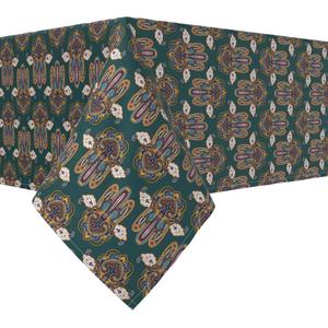 Прямоугольная скатерть, 100% полиэстер, 60х84 дюйма, декоративное украшение хамса.