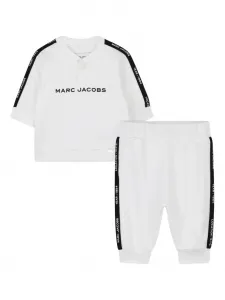 Спортивный костюм с брендированной лентой Marc Jacobs Kids, белый