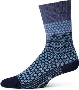 Носки Smartwool Women's Everyday Popcorn Cable Crew Socks, Serene Blue