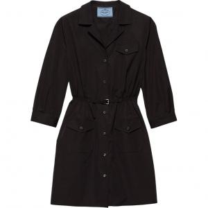 Платье с длинными рукавами женское черное Prada