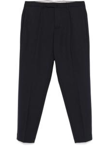 Брюки строгого кроя со складками Dell'oglio, синий