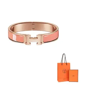 Кликирующие браслеты Clic H для женщин HERMES, розовый
