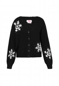 MYMO Вязаный кардиган в черном цвете