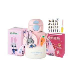 Мягкая кружка Lotso Collection с изображением Микки Мауса, Стича и Эльзы (двойного назначения) Disney, judy (double drink, cup cleaning brush+straw brushes+stickers+shopping bag)