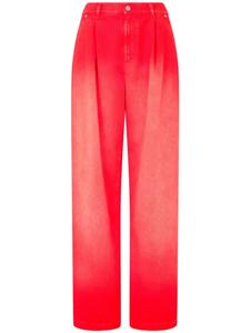 Джинсы свободного кроя Moschino, оранжевый