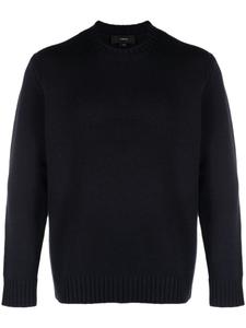 Vince джемпер из смесовой шерсти с круглым вырезом, синий
