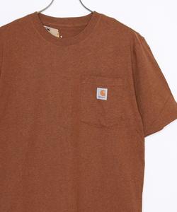 Футболка с коротким рукавом, карманом и нашивкой Carhartt, коричневый