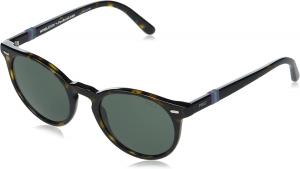 Солнцезащитные очки Polo Ralph Lauren Unisex PH4151, круглые, 50 мм, Shiny Dark Havana/Green