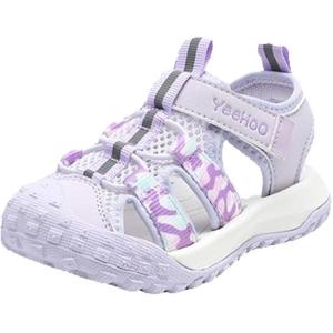Детские сандалии с низким верхом, устойчивые к истиранию, дышащие, для детей от 3 до 7 лет YeeHoO, фиолетовый