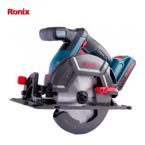 Немецкая литиевая электрическая циркулярная пила Ronix 8902K 20В, два аккумулятора (4,0 Ач), один заряд
