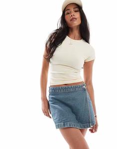 Асимметричная юбка-шорты цвета «сахара-синяя» Cotton On