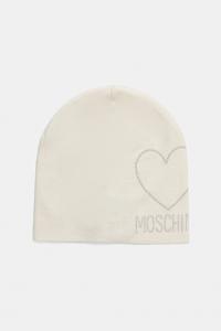 Шерстяная шапка Moschino, бежевый