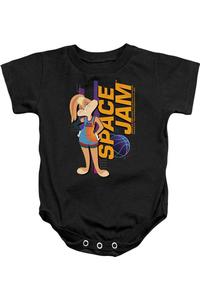 Детский комбинезон на кнопках "Лола из "Космического джема 2"" Gildan, черный