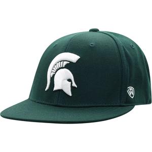 Мужская приталенная шляпа Top of the World зеленого цвета Michigan State Spartans Team