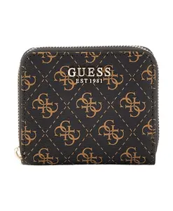 Коричневый синтетический женский кошелек Guess, коричневый