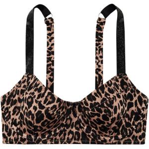 Двухкомпонентный купальник Victoria's Secret с леопардовым принтом и ромбовидным узором