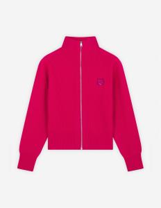 Maison Kitsune/(W) Кардиган на молнии с нашивкой в виде головы лисы от Maison Kitsune