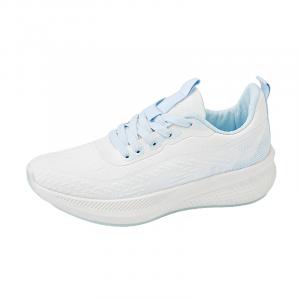 TONYBEAR Низкие женские беговые кроссовки бело-голубые, цвет White Blue