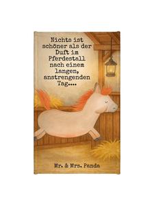 Mr. & Mrs. Panda Полотенце с рисунком скачущей лошади и надписью белого цвета