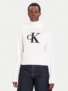 Водолазка relaxed fit Chenille LV047D354G Calvin Klein Jeans, белый