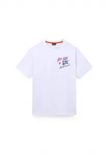 Футболка с принтом mahsa Napapijri, Brightwhite