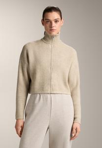 Кардиган OYSHO CROPPED HIGH COLLAR , Stone