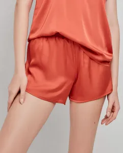 Шорты из атласной ткани с кружевными деталями Gisela, оранжевый