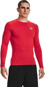 Мужская компрессионная футболка с длинным рукавом HeatGear от Under Armour, Red (600)/White