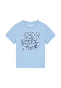 Футболка с принтом LANDSCHAFT watapparel, светло-голубой