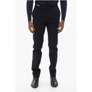 Брюки с хлопковыми прорезными карманами Corneliani, Blue