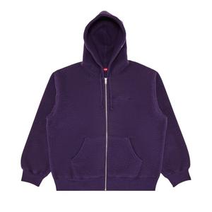 Толстовка Supreme Pilled Zip Up Hooded Sweatshirt Dusty Purple, фиолетовый