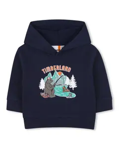 Детская толстовка с длинными рукавами для мальчика Timberland, темно-синий