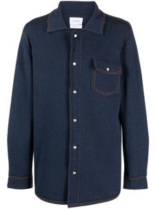 Barrie кашемировая рубашка, синий