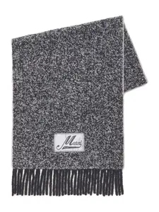 Шарф с бахромой Marni, черный