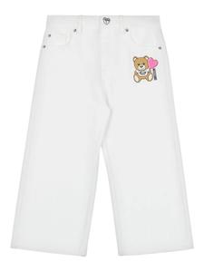 Moschino Kids джинсы Teddy Bear, белый