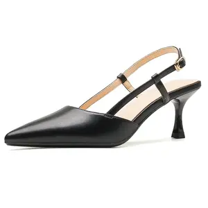 GOSO Тонкие каблуки на шпильке для женщин черные, цвет Black