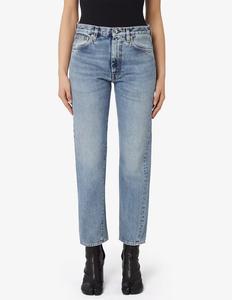 Джинсы с перекрученными швами TOTEME, цвет Worn Blue