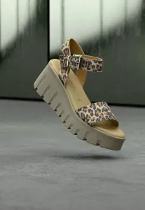 Сандалии на платформе Tamaris, Light Brown/Black