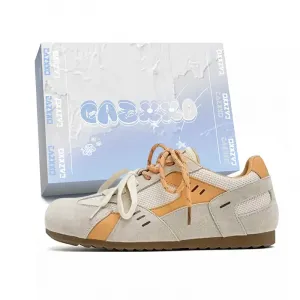 CAZXXO Женские повседневные ботинки Low Top оранжевый серый