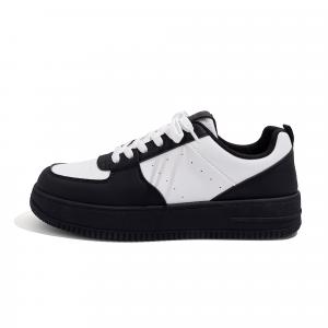 HUANQIU Нескользящие износостойкие низкие кроссовки для скейтбординга мужские, черно-белые