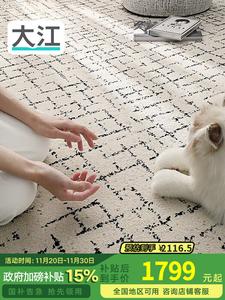 Dajiang Ковер 240x340 см для гостиной, моющийся, простой в уходе, гипоаллергенный, waterproof, Coco Missy