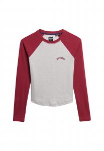 Superdry & Co Лонгслив 'Essential' в светло-сером цвете