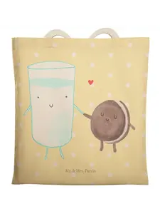 Шоппер Mr. & Mrs. Panda, желтый пастельный