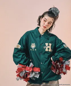 Коллаборация: Разноцветная куртка-бомбер Niko And ..., цвет Green(70)