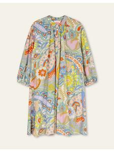 Oilily Платье «Драконий фрукт» синего цвета